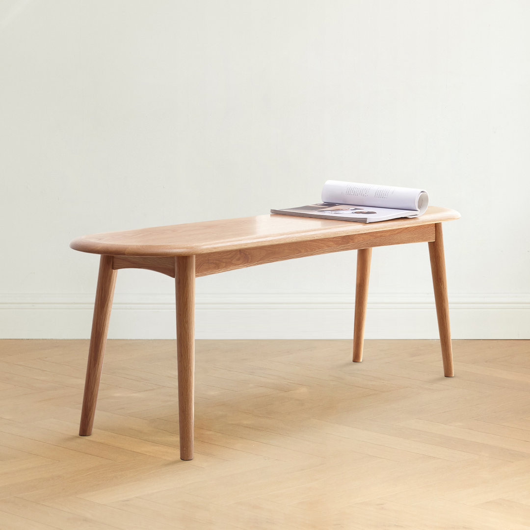 Passendale Kabree Wood Bench Wade Logan® 
