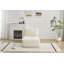 Canapé modulaire moderne en mousse à mémoire de forme compressée avec repose-pieds mobile sans assemblage, beige-767445308