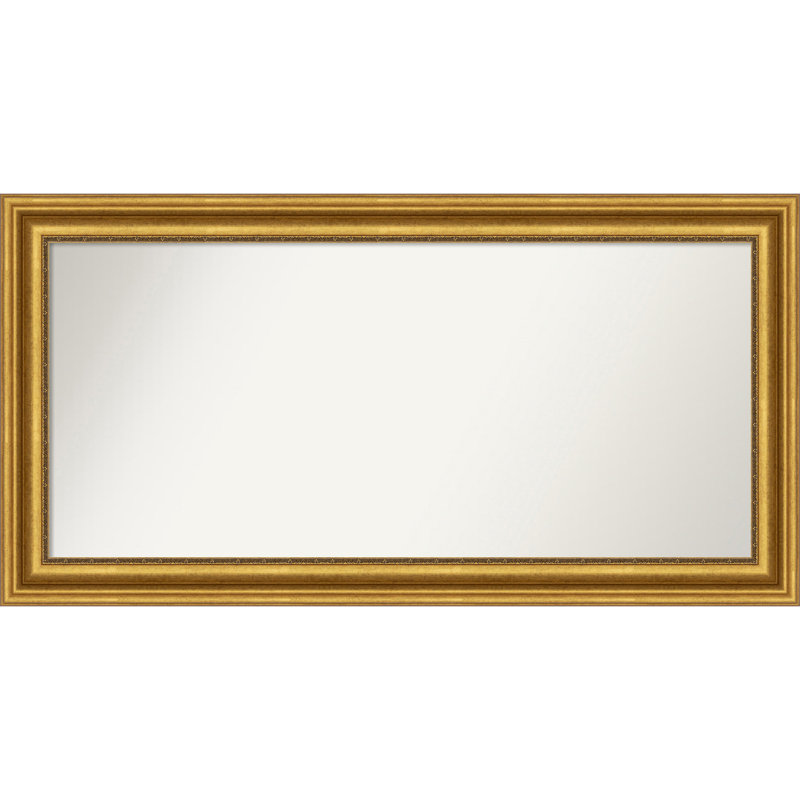 Miroir de salle de bain Jashawna, 26,75 po x 51,75 po, Doré