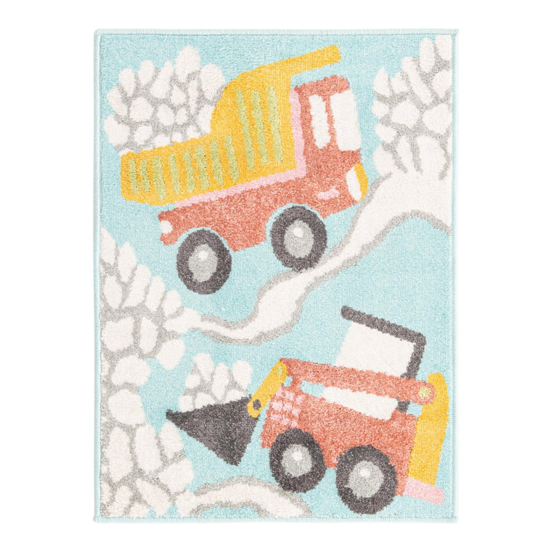 Machine Woven Polypropylene Plastic Rug, Rectangle 2'2" x 2'11"
