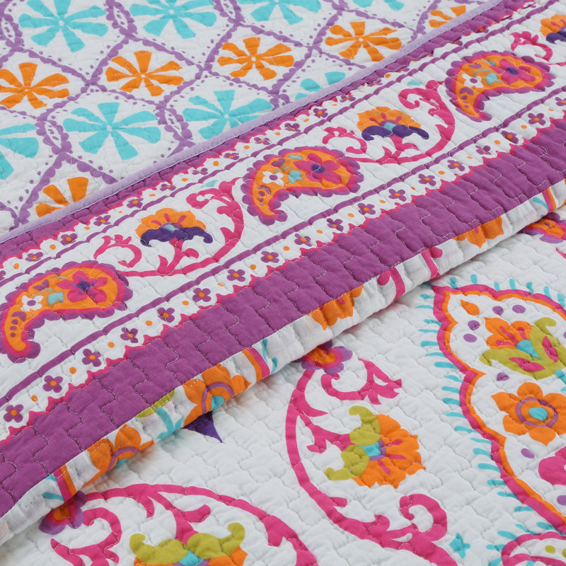 Ensemble de matelassé réversible 100% coton Orofino