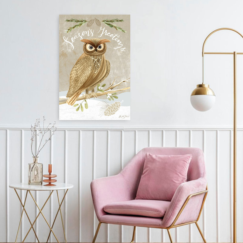 Hibou de Noël Woodland, H 24 po x l 16 po