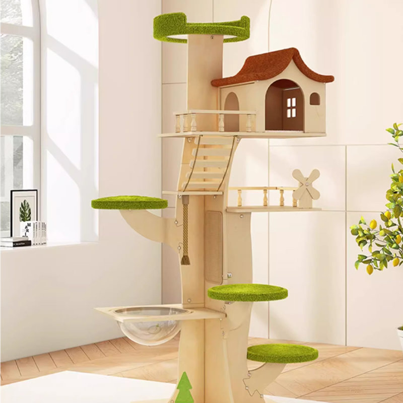 7 Tiers Cat Tree with Condons,Perch,Scratching Posts