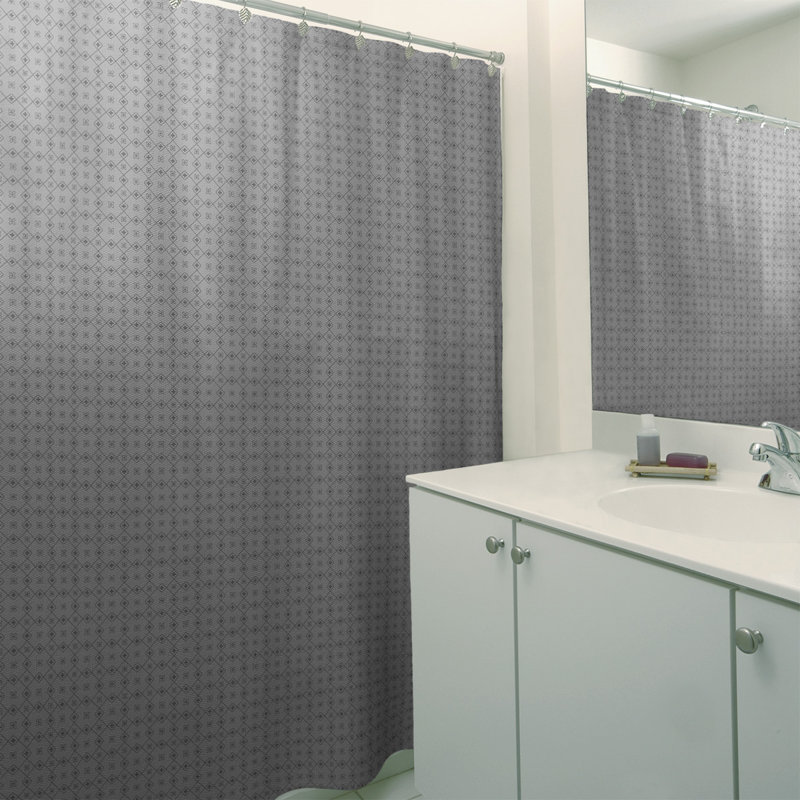 Rideau de douche simple Katelyn Elizabeth, Gris