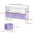 Kids Bookcase with Collapsible Fabric Drawers, Book Display and Toy Storage-1488665050