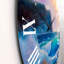 Blue Waves Breaking At The Beach III - Horloge murale nautique et côtière-60327190