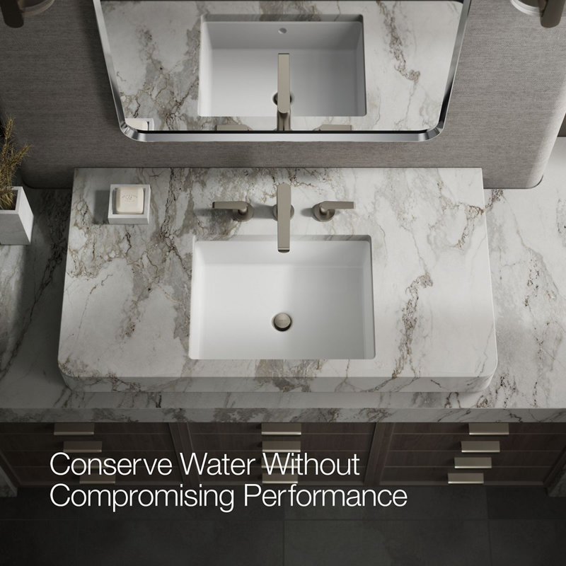 Avid Widespread Bathroom Sink Faucet With Drain Assembly, Vibrant Brushed Nickel