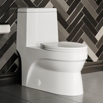 Toilette allongée une pièce à double chasse Virage 1,1 / 1,6 gpc Virage