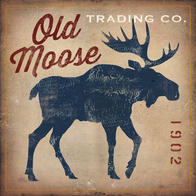 Old Moose Trading Co., brun clair, H 36 po x l 36 po x P 1,25 po