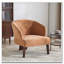 Chaise d'appoint avec dossier rond et pieds en bois-545170991