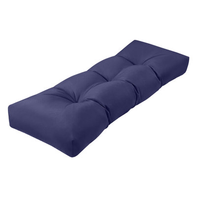 36"x16"x4" Bench Cushion,Waterproof Tufted and Slip-Resistant Comfortable Indoor/Outdoor for Furniture Seat Cushion,Navy