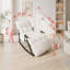 Folding Rocking Lounge Chair with Adjustable Back, Footrest & Side Pockets-325701255