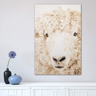 Woolly by Diane Fifer - Wrapped Canvas Painting