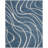 Ashal Abstract Shag Light Blue/Cream Area Rug-1987513212
