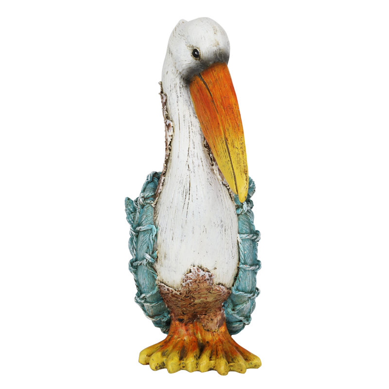 Pélican coquillage Exhart, 10 pouces