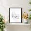 "Beauté, art mural noir et blanc, beaux esprits inspirants", sur papier-98266801-98266802