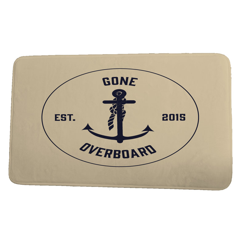 Tapis de bain Emily Gone, l 24 po x L 36 po, Taupe