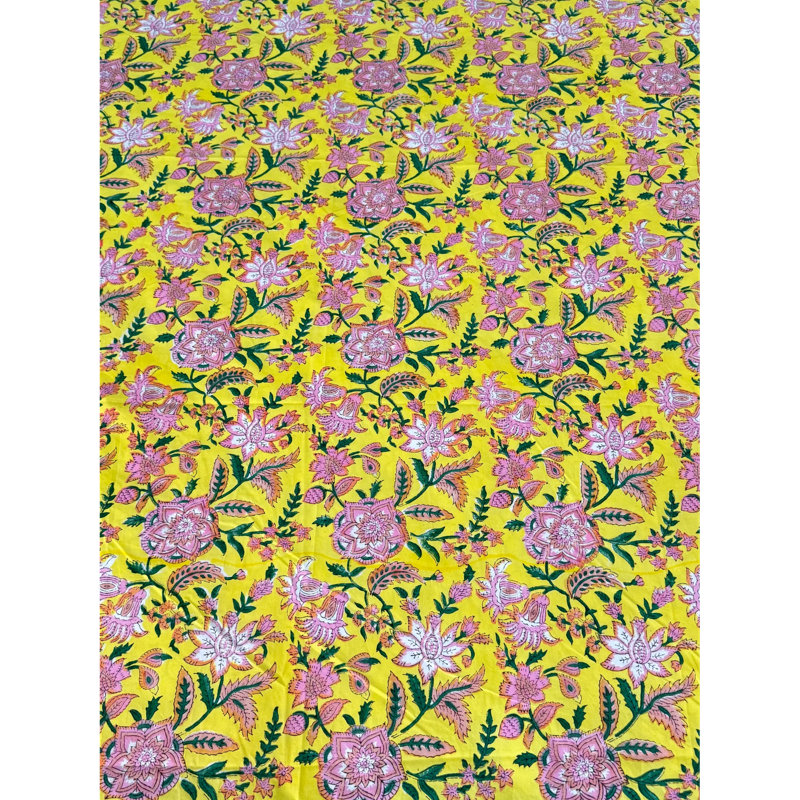 Ensemble de draps en coton avec taies d'oreiller Graceful Garden