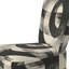 Chaise d'appoint à formes abstraites - Chaise d'appoint à géométrie noire et blanche Minimal Curves III-1766765428