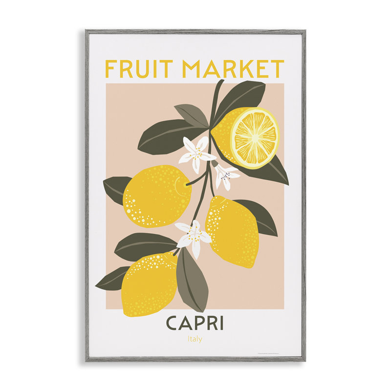 «Fruit Market Lemon Branch», estampe numérique par Reinders, Estampe numérique Farmhouse, H 18 po x l 12 po
