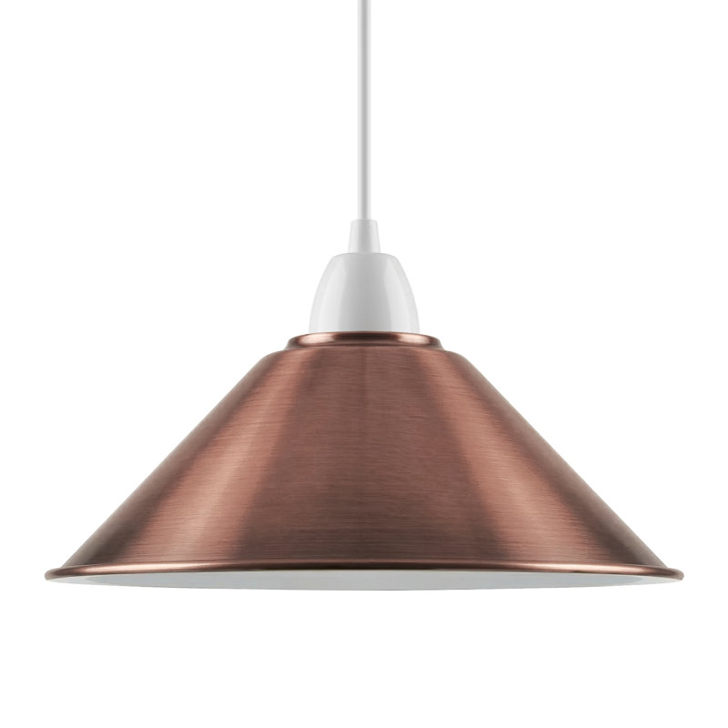 10cm H Metal Cone Lamp Shade, Copper