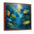 Toile avec cadre flottant brun