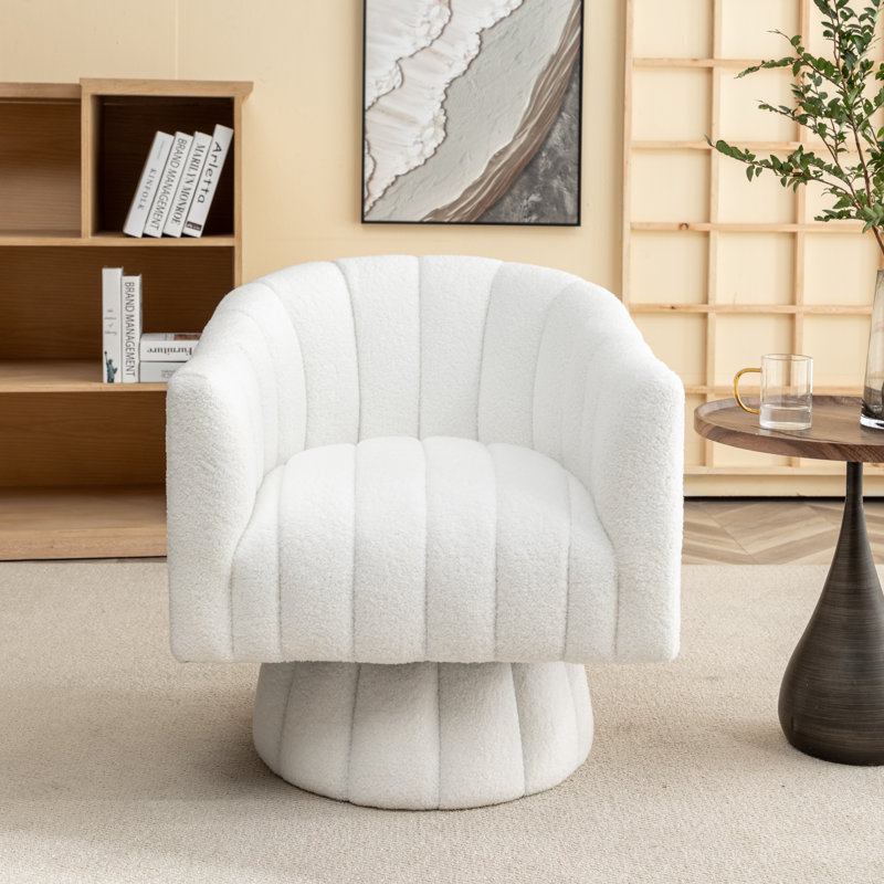 Fauteuil Tuyen, 100 % polyester beige