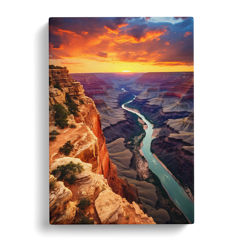 Grand Canyon Contemporary - Print, 50cm H x 35cm W x 3cm D