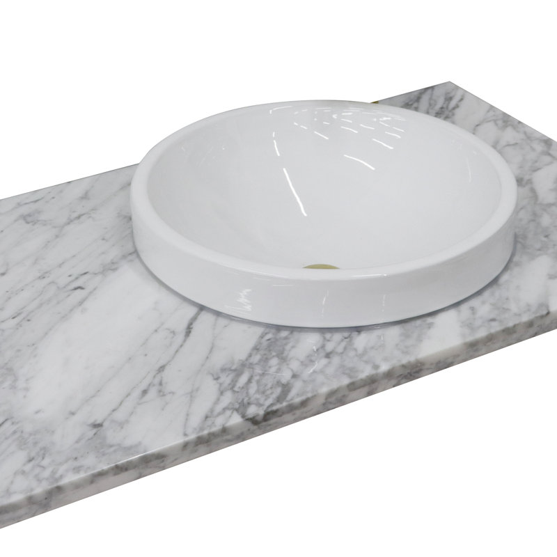 Plateau de meuble-lavabo simple 43 po avec lavabo