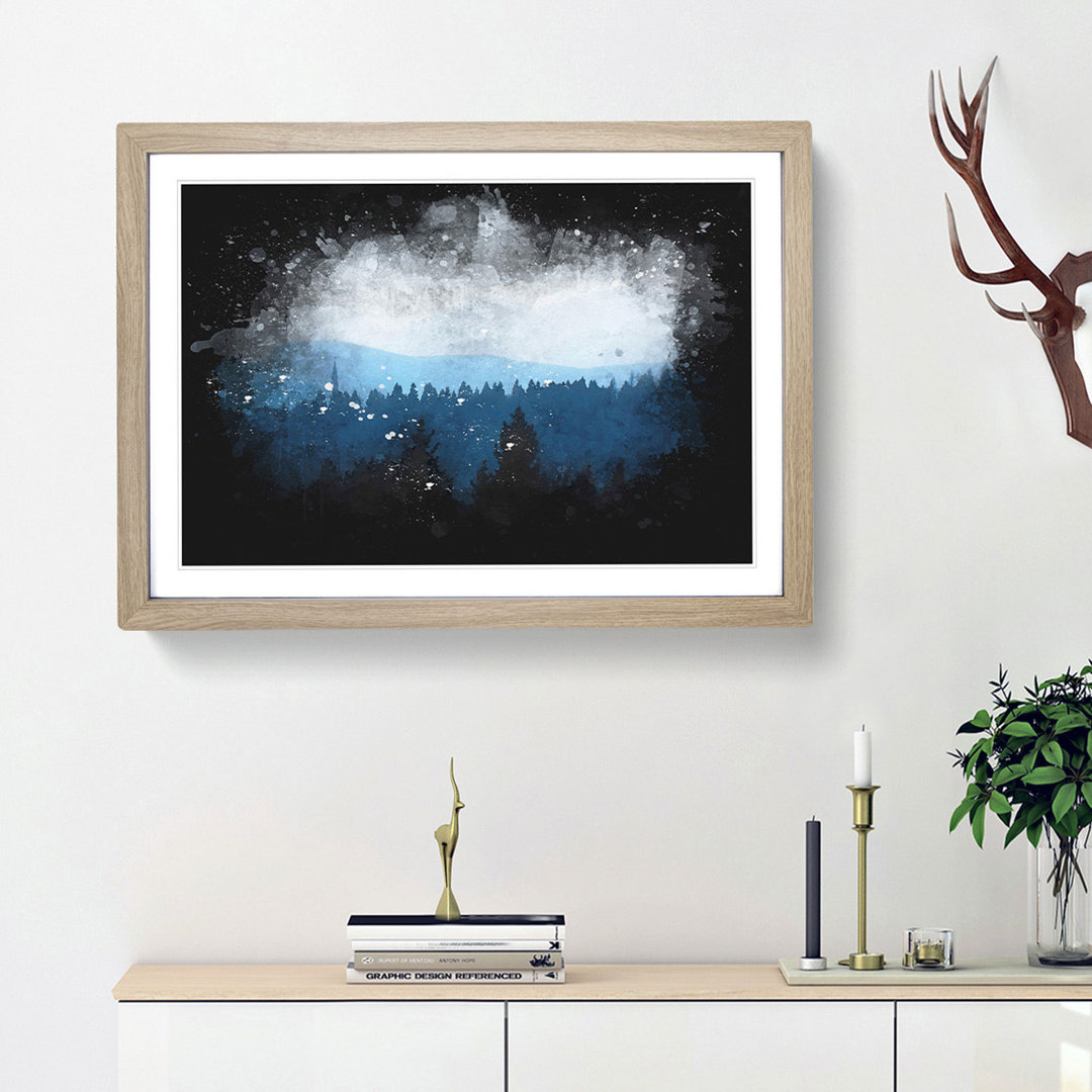 Church Beyond the Forest - Framed Print
