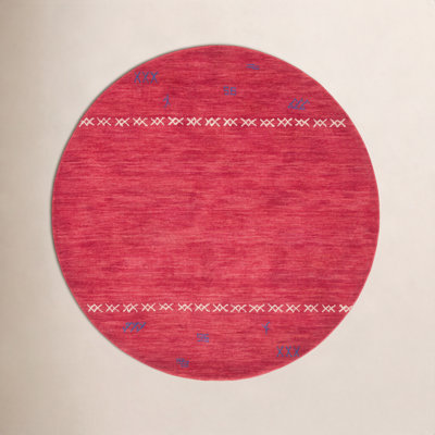 Santiago Red Handmade Wool Geometric Rug