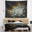 Tapisserie abstraite symétrique de fleur de fractale de brown-28485548
