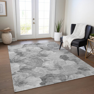 Tapis intérieur / extérieur gris Valmera 