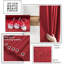 Ensemble d'accessoires de salle de bain de Noël - 22 pièces, ensemble complet + tapis de bain, moderne, rouge et blanc, polyester