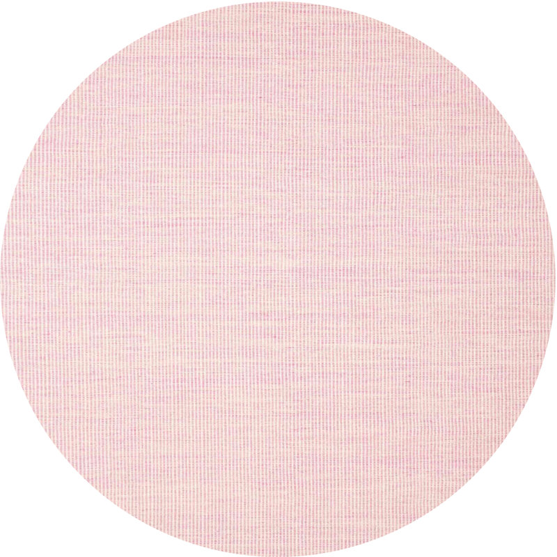 Tapis de zone rose contemporaine, Rond 5 pi