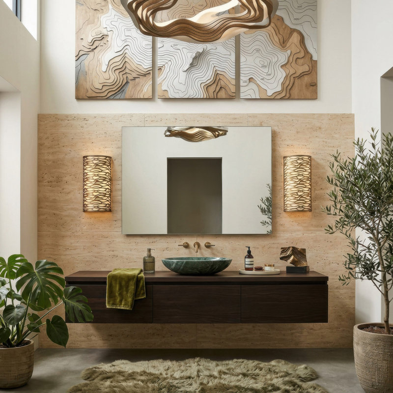 Kato 2-Light Wall Sconce - Havana Gold, Gold