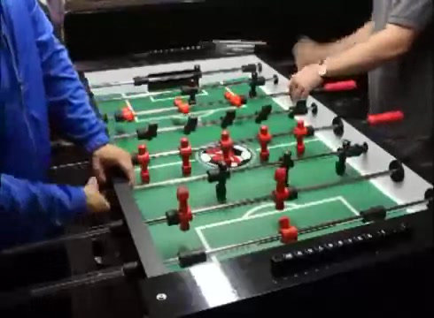 Warrior Black and Green Professional Foosball Table