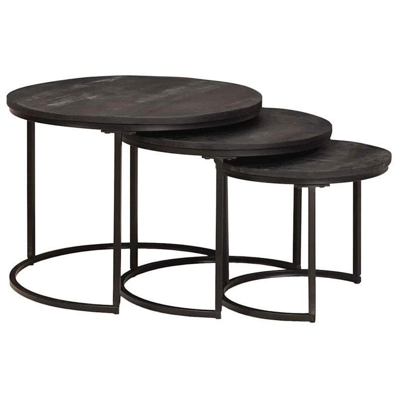 Coffee Table, Black, Black, 40cm. H x 54cm. L x 54cm. W