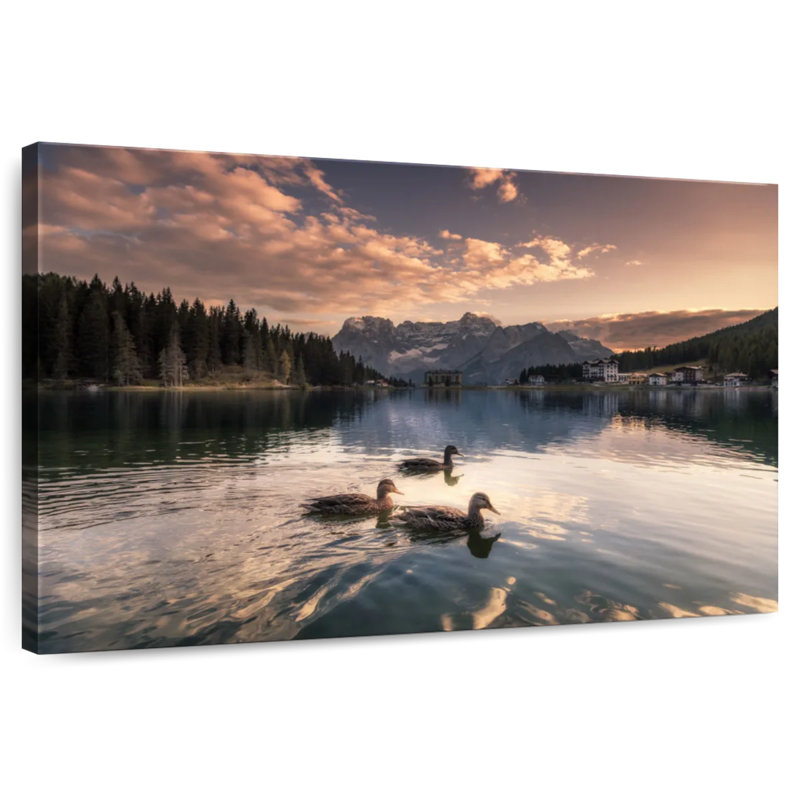 Alvord Lake Misurina Ducks, 20" H x 30" W