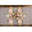 Rosy Check Ceramic Fluted Dessert Plate