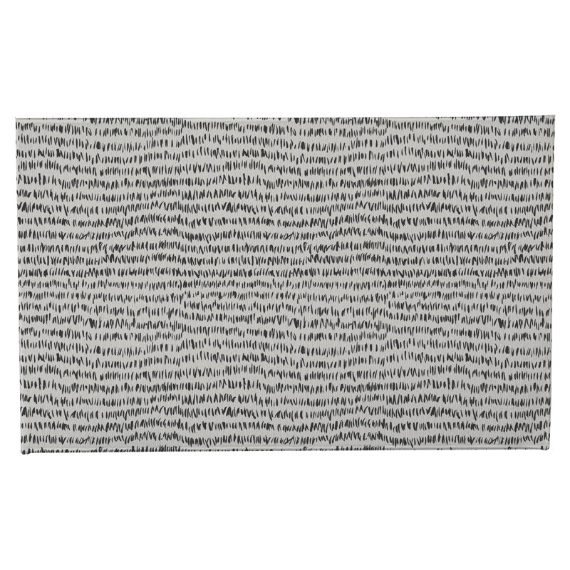 Tapis de toilette rectangulaire absorbant et antidérapant Crop Row, 34" W x 21" L, Light Blue, Blue
