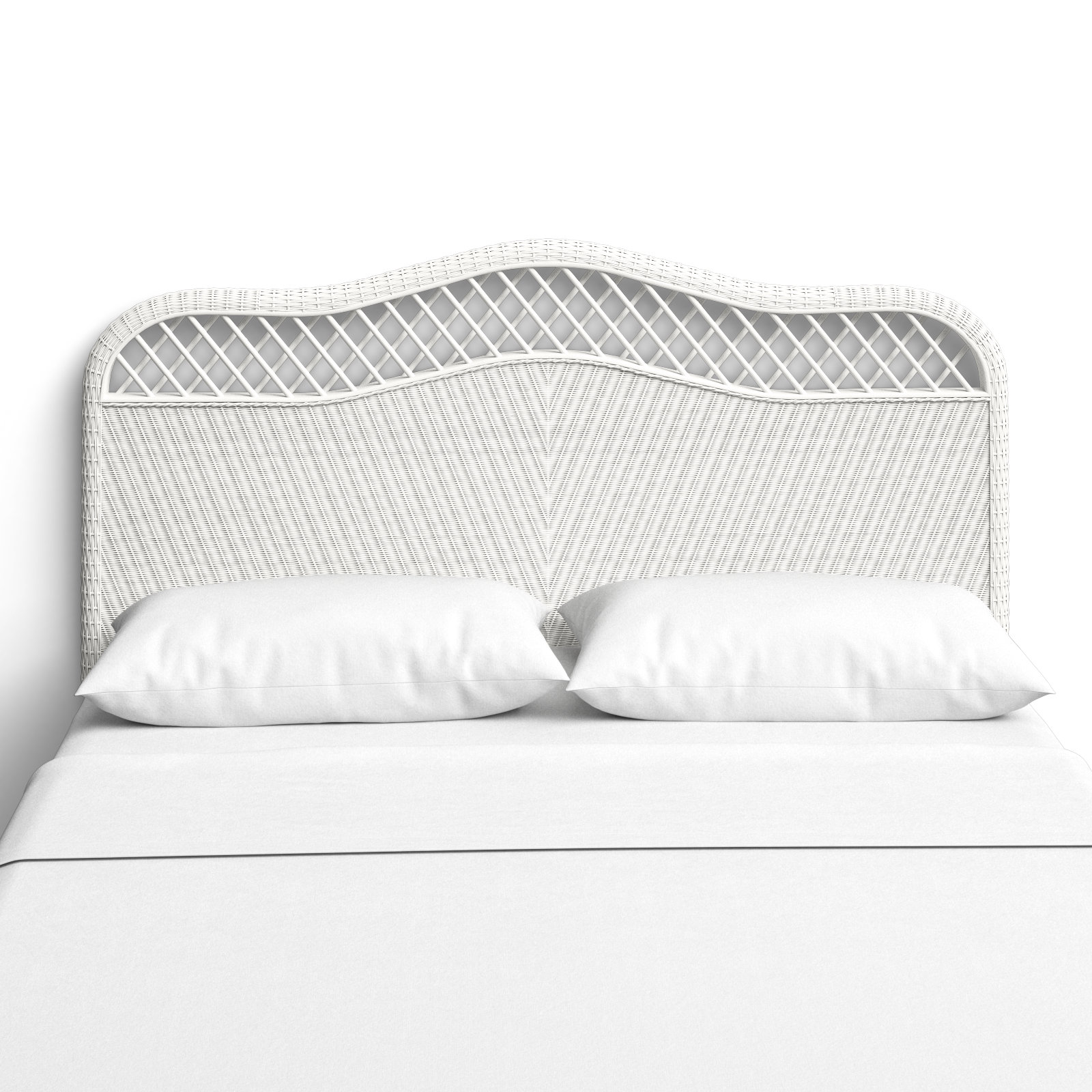 Almus Headboard, Queen, White