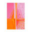 Art abstrait sur toile rose, orange Incado-105645109