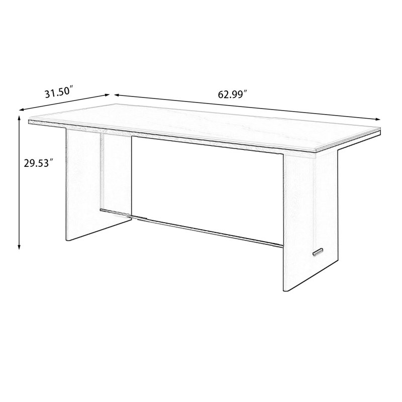 Black Rectangular Stone Butterfly Leaf Dining Table, 29.53"H x 62.99"L x 31.5"W