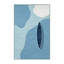Tapis bleu moelleux doux en peluche Ellinger Canoeing Lake - Reliure bleu ciel-1567233256