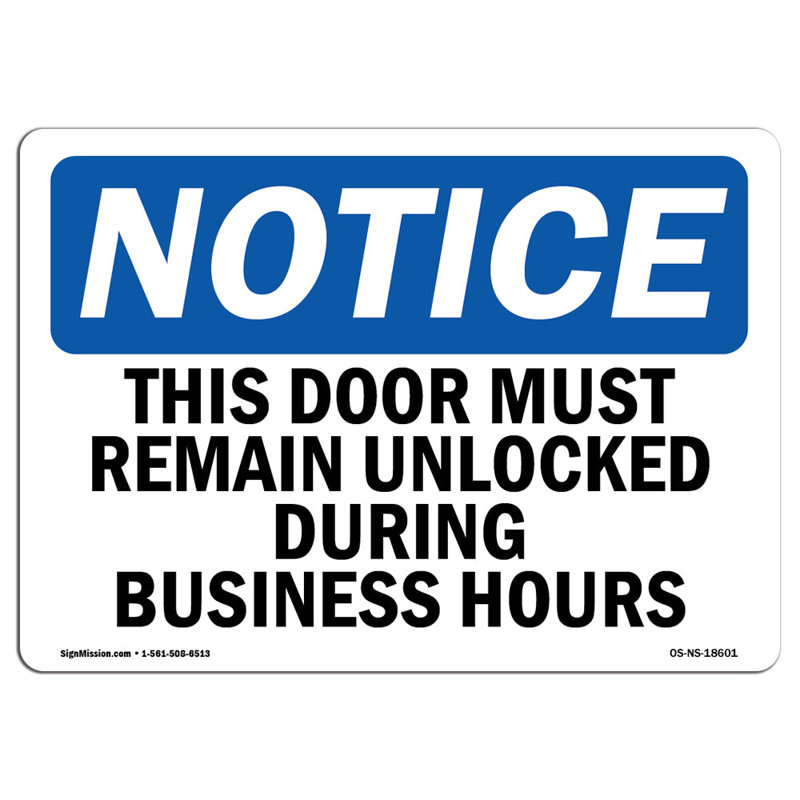 Notice Sign