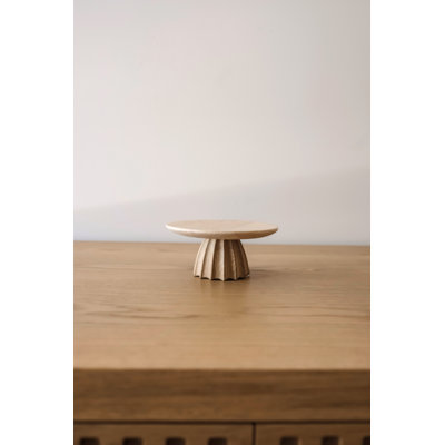 Knox Travertine Pedestal Small