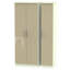 Yvette 3 Door Manufactured Wood Wardrobe-18860315-23704042