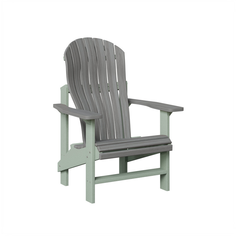 Chaise Adirondack droite Berlin Gardens, Bois flottant gris avec écume de mer