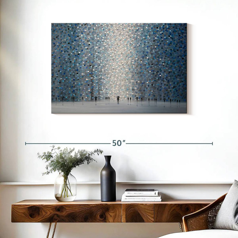 Avery Moonlight Rain, 24" H x 36" W
